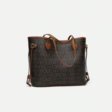 2025 Ny minimalistisk tygväska med stor kapacitet, elegant axelväska för pendling - Brun - Visa 6