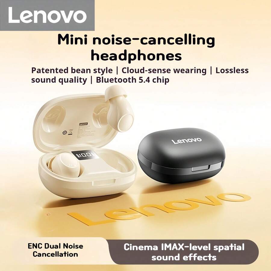 Lenovo EA289 Dot Style Bluetooth Earbuds - Wireless Mini In-Ear TWS Earphones, ENC Active Noise Cancellation, 28Hrs Battery Life, Secure Fit For Sports & Workouts, HD Calling/Music, Compatible With IPhone, Android Phones & Tablets - Multicolor - View 1