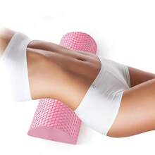 1 pieza Rodillo de yoga, equipo de entrenamiento interior, rodillo de espuma semicircular, rodillo de yoga de equilibrio, material sólido de EVA, ejercicio saludable, rodillo de fitness Pilates