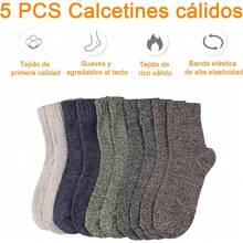 ¡RecomendadoCalcetines Termicos, Patrón Calcetines térmicos de invierno, Calcetines de Lana Cálidos, Ideales para Senderismo, Ocio y Uso Doméstico¡Top de Temporada - Color - Ver 8