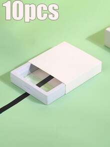 1/10-Piece Pack, High-Transparency PE Film Drawer-Style Jewelry Storage Gift Box, Exquisite Tote Bag Style Gift Box, Simple Appearance, Elegant Texture. This Gift Box Can Safely Store Various Jewelry, Preventing Wear And Tear And Tangling. - Multicolor - View 31