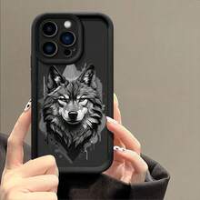 Fashionable Phone Case with a Wolf Design, Compatible with for  Models 7, 8, X, XS, XR, 11, 12, 13 MINI, 14, 15, 16 PLUS PRO MAX, Featuring Shockproof Silicone Material And a Minimalist Protective Cover. - Color mixto 1 - Ver 3