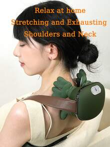 Rechargeable Neck & Shoulder Massager, Multifunctional Neck Massage Device With Heating, Kneading For Home Use - Multicolor - View 2