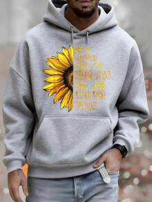 Men's Hoodie Sunflower In A World Full Of Dream Jobs Be An Accounts Payable Specialist Printed Sweatshirt Autumn Winter Casual Versatile Top For Leisure And Sportswear Fashion Gift Best Choice For Festival Gifts - 灰色 - 查看 6