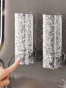 1pc Soap Dispenser, Suction Cup Wall Mounted, No Punching Hotel Bathroom, Shampoo, Shower Gel, Hand Sanitizer, Press Bottle For Dispensing. Bathroom Tools, Household And Daily Necessities. - Multicolor - View 1