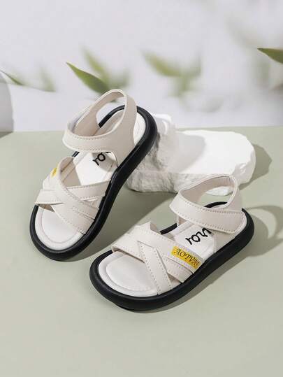 1 Đôi Dép Sandal 2026 Kiểu Mới Đế Mềm Chống Trượt Đa Năng Thường Ngày, Kiểu Dáng Mới Cho Trẻ Em, Học Sinh Tiểu Học, Mũi Hở, Chống Bụi Bẩn