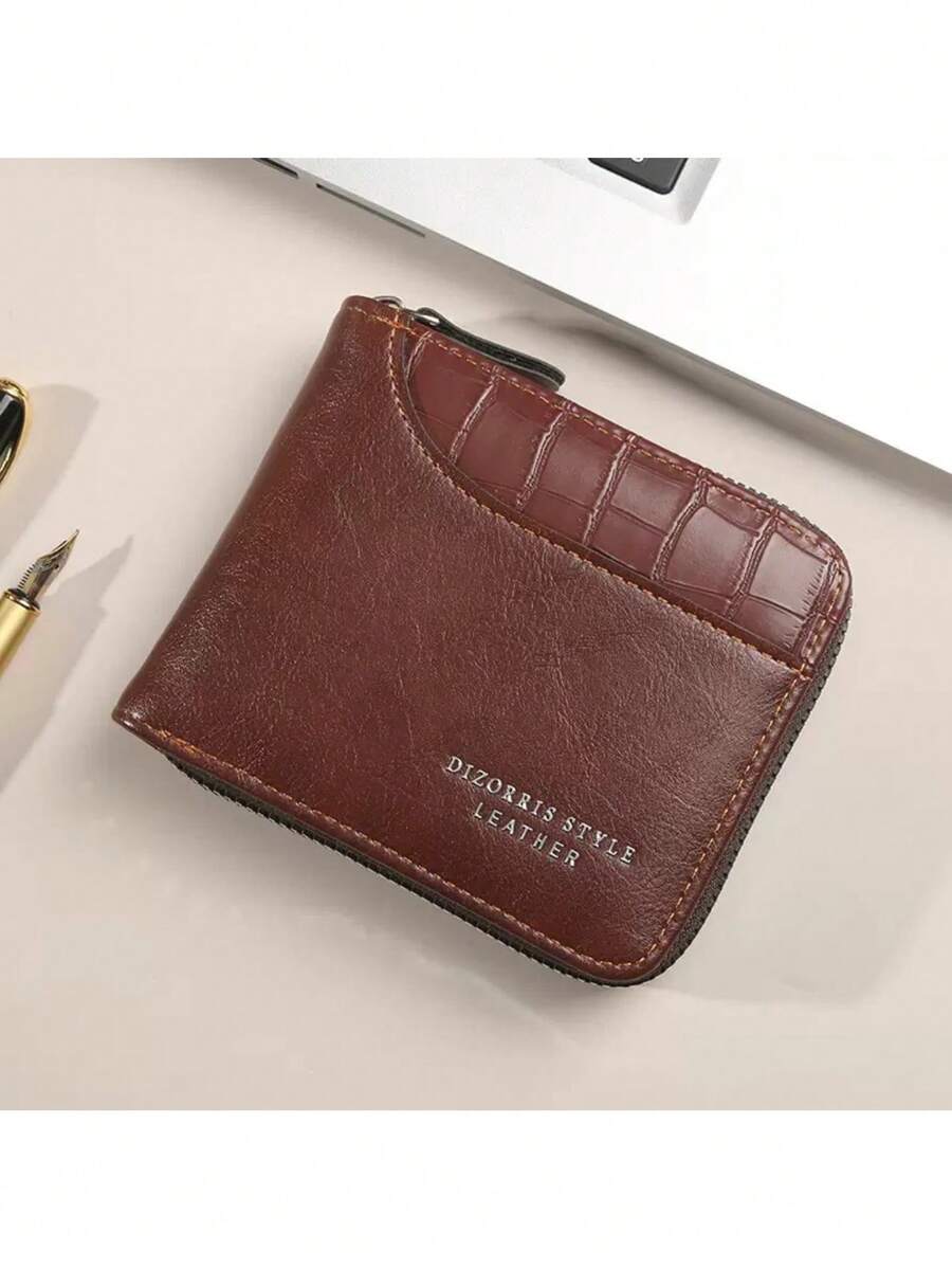 YUQING.FC Cartera Con Estampado De Cocodrilo A La Moda Para Hombre #7810