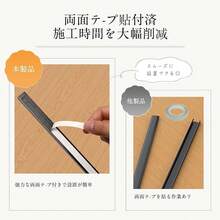6 個のワイヤー隠しカバーとワイヤー プロテクターのモザワ配線カバー モールド セット、簡単な取り付けワイヤーとケーブル カバー 40*1.5*0.9 センチメートル (白) - ブラック - チェックする 7