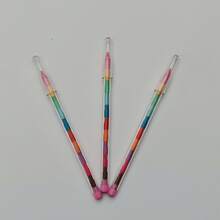 30/20/10/3/1pc 11 Colors Stackable Building Block Crayons, Rainbow Graffiti Painting Pen, Portable Multicolor Drawing Supplies For Kids, Students & Artists, DIY Craft, School Art Creation, Party Goodie Bag Fillers, Back To School Stationery - Multicolor - View 13