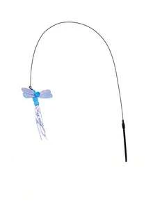 New Release Cat Toy Closely Fits The Ground, Interactive Cat Toy Suitable For Indoor Play And Exercise, Cat Wand With Steel Wire Long Rod For Self-Entertainment, Durable Chew Toy, Pet Supplies - Multicolor - View 15