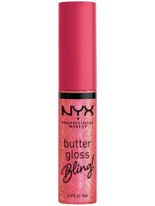 Professional Makeup Butter Gloss Bling Tono She Got Money (rosa), 8ml - Brillo labial con un toque ligero de color y mucho brillo, labios hidratados, acabado suave y cremoso, fórmula vegana - El Bling (dorado) - Ver 5