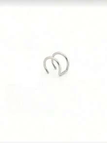 1/3Pcs Women Stainless Steel Fake Lip Cuff False Lip Ring Fashion Fake Ear Nail Piercing Jewelry For Men Clip On Ear Cuffs Fake Lip Ring Non Piercing Labret Rings - C-jJL - View 11