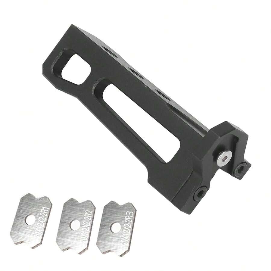 Recortadora de Bordes para Carpintería, Cepilladora Manual, Anilladora de Bordes, Aleación de Aluminio, Manual, Cepillador de Bordes de Madera con 3 Cuchillas - 1 - Ver 1