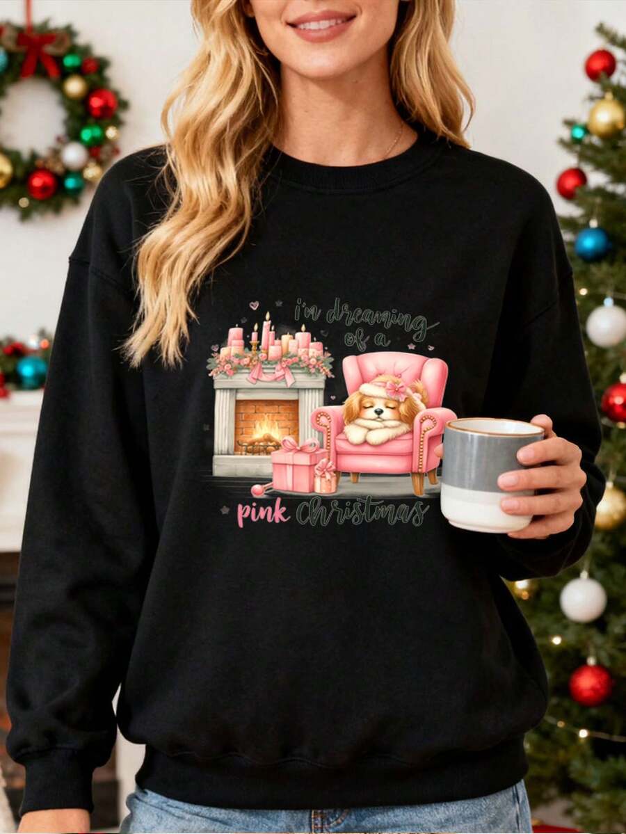 Women Plus Size Sports Sweatshirts - 黑色 - 查看 1