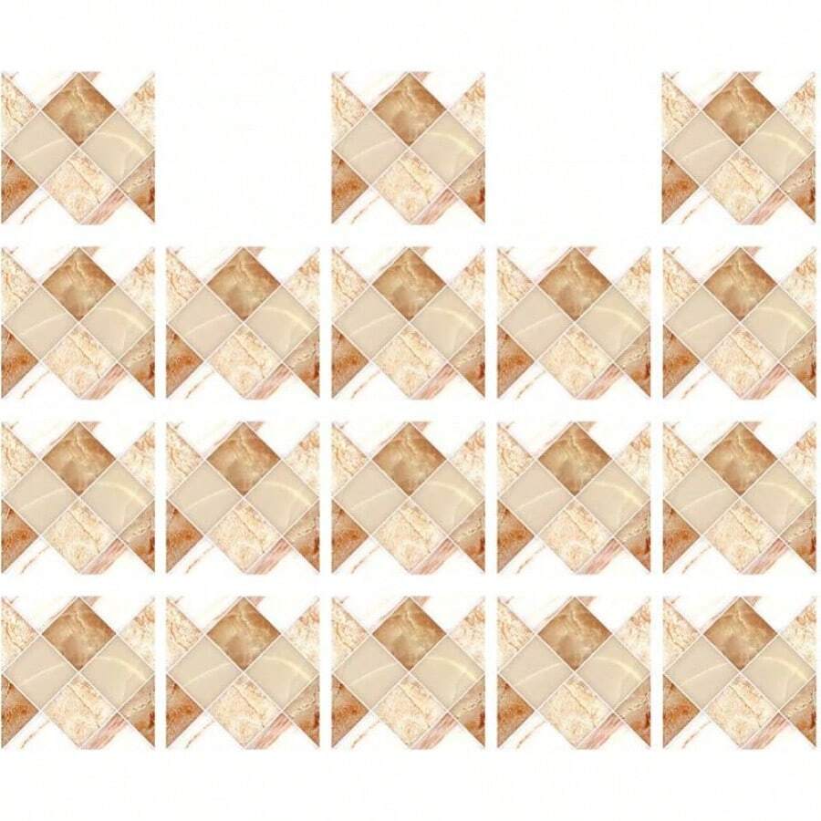BESPORTBLE 18 Piezas de Baldosas deármol Pelar Y Pegar Pared Adhesivo para Salpicaduras de Vinilo Impermeable Mosaico para Salpicaduras para Baño Cocina 10X10 - cafetería - Ver 1