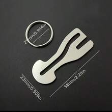 1-4 Reusable Portable Stainless Steel Shopping Cart Token, Shopping Cart Lock Chain, Suitable For Supermarket Shopping Cart, Detachable Shopping Cart Key Ring With, Shopping Cart Lock - Multicolor - View 3