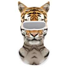 1pc Funny 3D Animal Balaclava Unisex Full Face Ski Mask UV Protection Breathable Windproof Soft Neck Gaiter Husky White Cat Grey Cat Tiger Winter Balaclava Summer Sunscreen Hood Halloween Costume Christmas Gift Birthday Gift Men Women Teens Skiing Riding Cycling Camping Hiking Beach Party Outdoor - 彩色 - 查看 11