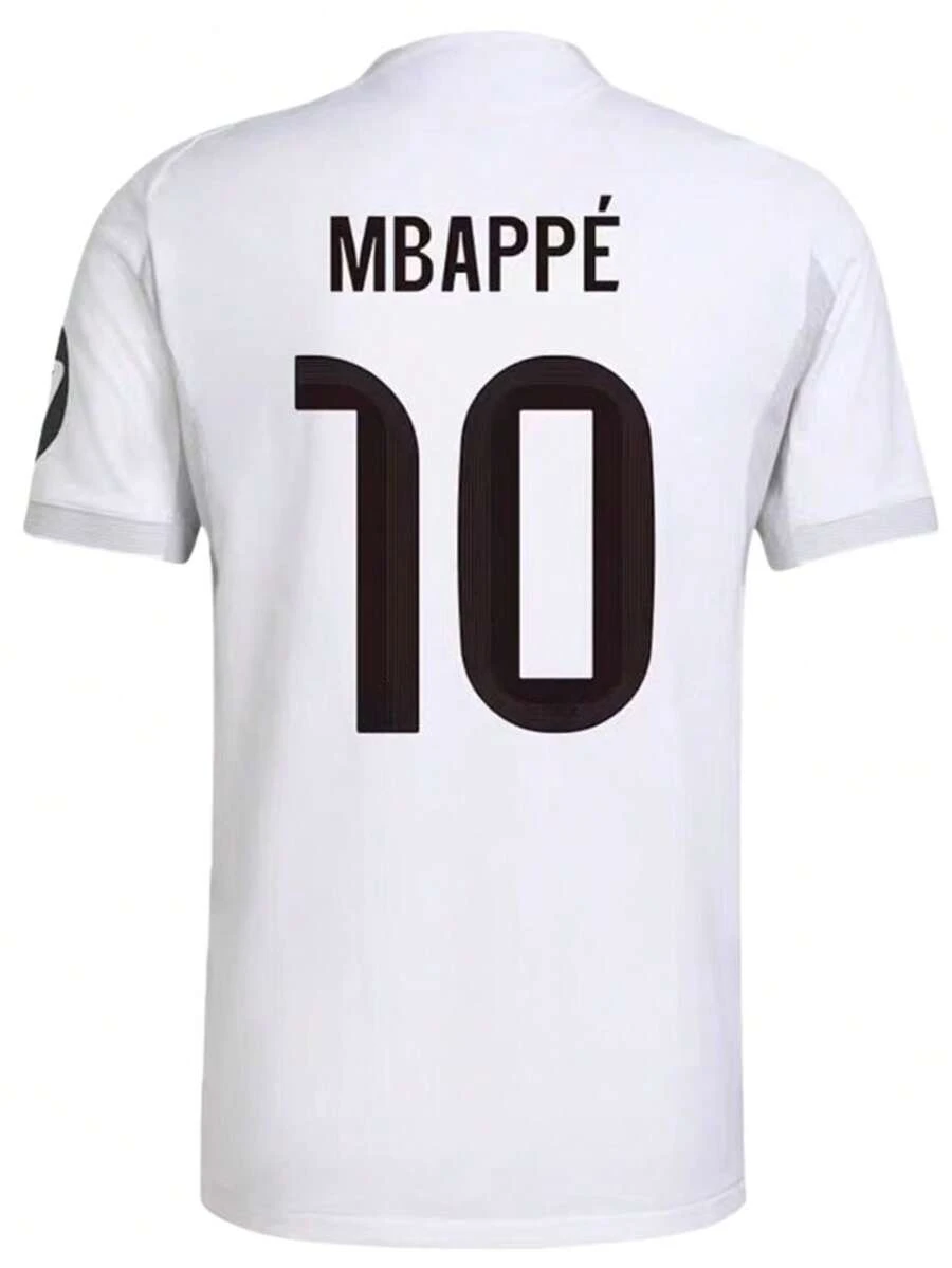 25 26 Home 10# Mbappe Short Sleeve Soccer Jersey - trắng - Xem 1
