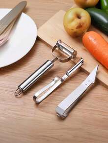 1pc/3pcs Multi-Function Peeler, Vegetable & Fruit Shredder, Potato Peeler, Home Chopper - Multicolor - View 6