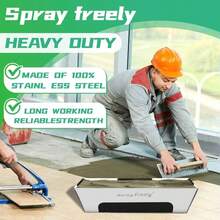 Heavy-Duty Stainless Steel Reinforced Plasterboard Mud Tray - Featuring A Construction With Reinforced Straps And A Grooved Base, Available In Multiple Sizes. Suitable For Mortar, Cement, Fillers And Coatings, This Professional Plaster And Joint Compound Application Tool Is Compatible With All Types Of Plasterboard DIY Trowels - Multicolor - View 4