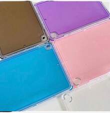 FUNDA PROTECTORA PARA IPAD & TABLET - LISO COLORES PROTECCIÓN TOTAL, PROTEGE DE CAIDAS Y GOLPES, COMPATIBLE Y AJUSTE PERFECTO IDEAL PARA NIÑOS Y OFICINA PAD001 - transparente - Ver 6