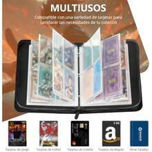 Álbum de Tarjetas - Album para Cartas 400 Bolsillo, Viene con 100 Fundas de Tarjeteros, Portátil Carpeta, Mejor Regalos para Coleccionistas, Niños, Halloween, Navidad(D) - B - Ver 7