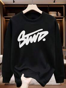 Fast fashion Hoodies | Men's Hoodies | Men's Crewneck Sweatshirt | Stwro Style Print Design | Made with fleece-lined fabric, suitable for keeping warm in winter | Men gifts | Gifts for boyfriend | - Negro - Ver 1