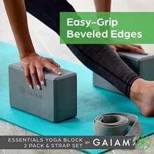 Essentials Yoga Block 2 Pack & Yoga Strap Set(Gris) - Multicolor - Ver 6