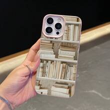 Bücherschrankmuster,  11/12/13/14/15/17/Air/Pro/Plus/Pro Max und einfache, stilvolle Handyhülle. Geschenke für Freunde, Valentinstagsgeschenke - Weiss - Übersicht 9