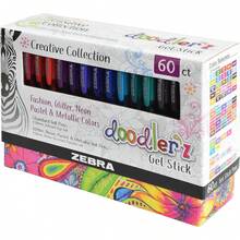 Set Plumas De Gel Doodler'z Mega Set Bold Point 1.0 mm Varios Colores 60 Unidades Zebraéxico - Surtido - Ver 3
