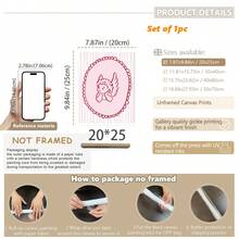 1幅装裱帆布墙画，粉色丘比特艺术，时尚心形，粉色嘴唇印花浪漫墙饰，粉色女孩装饰，情人节装饰，爱情装饰，结婚礼物，情人节海报，周年纪念装饰，现代家居装饰，房间装饰，宿舍装饰，卧室装饰，客厅装饰，浴室装饰，情人节海报，礼物，节日装饰 - 彩色 - 查看 21