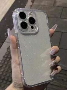 1PC Clear Case With 2.0mm Thick Glittering Starry Sky Pattern To Fit Iphone11/12/13/14 Pro Max/Xs/Xr/11 Pro/11 Pro Max/12 Pro/12 Pro Max/13 Pro/13 Pro Max/7 Plus/14 Pro/14 Pro Max/14 Plus/7 Plus/8 Plus/8/Se2 Waterproof Shockproof Anti-Fall Scratch Resistant - Kiểu 1 (1 cái) - Xem 3