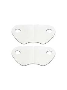 2/1片可重复使用V型面膜 - 促进胶原蛋白生成并减少皱纹，V型提拉紧致，敏感肌肤保湿，浅米色，舒适的胶原蛋白贴片，适用于眼下、脸颊、下颌轮廓塑形（不滴落，DIY护肤） - 白色 - 查看 10