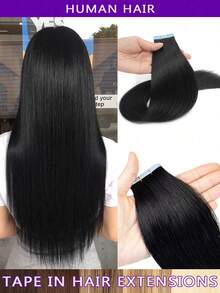 12-22 Inch Remy Human Hair Extensions, Invisible Tape-In, Ash Blonde, Full Head Ash Blonde Seamless Extensions - 30g/Pack, Stylish, No Glue Needed, Perfect For Holidays And School