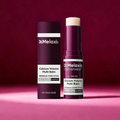 Cemenrete Calcium Volume Multi Balm,Calcium Volume Multi Balm, Wrinkle Core Stick, Korean Collagen Moisturing Stick, Intensive Repair & Moisturizing Cream, Hydrating, Suitable For Eyes, Face (1)