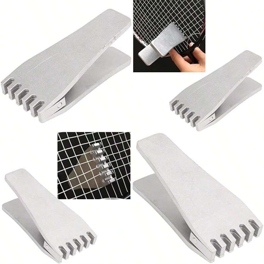 POCREATION Abrazadera de Raqueta de Tenis y Bádminton Portátil Herramienta de Accesorio de Máquina de Encordado(default) - Multicolor - Ver 1