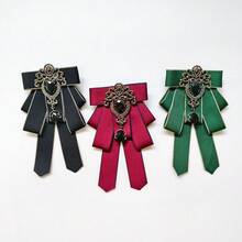 1pc Handmade Elegant Pearl Velvet Bow Tie, Exquisite, Essential For Queuing And Gatherings, Great Gift - Beauty Head Velvet - View 11