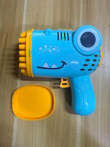 40孔手持恐龙泡泡机自动玩具泡泡枪户外婚礼活动道具生日派对礼品户外戏水圣诞玩具礼物无泡泡液无电池