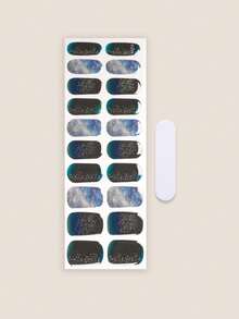 20片装Emi固化凝胶美甲贴纸，透明底油，沙龙品质，持久耐用，需配合UV灯使用，ES20跨境批发代发货，与红皮书美甲贴纸相同