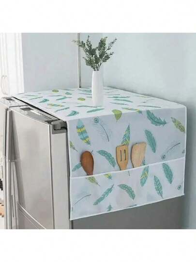 Cubierta para lavadora y refrigerador, cubierta de tela a prueba de polvo, a prueba de aceite, para almacenamiento doméstico, 1 piezas