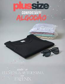 Kit 02 Blusinha Regata Feminina Plus Size Algodão Basica Lisa