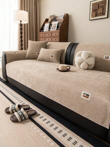 1件装现代时尚雪尼尔沙发套 - 防滑、宠物友好、四季皆宜、超级柔软舒适、通用尺寸，适合1-4人沙发、可水洗、防尘、防刮擦，适用于客厅、卧室、办公室家居装饰