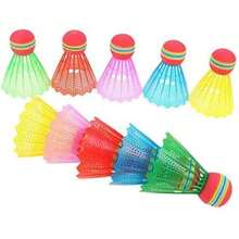 Yardwe 12 Piezas lanzadera de bádminton de Aire bádminton de plástico pajarito Badminton Interior y Exterior Cabeza Pelota de Juguete Pelota de Volante niño(colores surtidos x 2 piezas 8.5X6.5CMx2pcs) - Multicolor - Ver 6