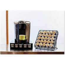 Safco 3274BL Onyx Mesh Coffee Pod Supplies Hospitality Storage Organizer, Black(Cajón de café) - Multicolor - Ver 9