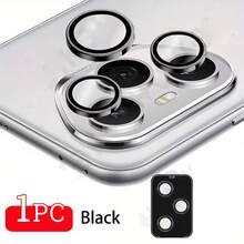 1pc Camera Lens Protector Ring For Honor 400 Pro 5G/Honor 400 Lite/Honor 400/600 Lite, 3D Metal Lens Tempered Glass Protective Film, Rear Camera Lens Cover, Phone Camera Protector, Black/Silver/Colorful - Multicolor - View 19