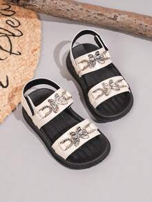 Fashionable Casual Popular New Kids Sandals, Student Summer Beach Shoes, Toddler Non-Slip Soft Bottom Shoes - Beige - View 6