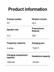 2025 New Wireless Earbuds, Bluetooth 5.3 In-Ear Headphones, Powerful Bass, Extra-Long Battery Life, With Microphone, Suitable For Laptops, Tablets, Smartphones, Fitness Activities. Christmas/Gift/New Year Gift - White - View 9