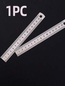 10pcs/1pc Student Ruler 30cm 20cm 15cm Straight Ruler Stainless Steel Measuring Ruler Standard For Drawing And Measurement