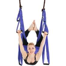 Yosoo Health Gear Kit de Hamaca de Yoga Aérea, Telas de Nylon Yoga Swing Swing Ultra Fuerte Antigravito y Hamaca Aérea para Flexibilidad y Resistencia Núcleo (Purple)(Púrpura) - Multicolor - Ver 7