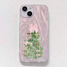 Funda para teléfono con patrón de lazo de árbol de Navidad compatible con fundas de teléfonos ,  17,  16 Pro Max,  15 Pro Max,  13 y  12. Fabricada en material TPU, que proporciona protección contra golpes y caídas. Es un regalo perfecto para familiares, amigos, celebraciones de invierno, novios / novias, Navidad y Año Nuevo. cubiertas, funda de teléfono, fundas de teléfono, funda de , funda de  17 pro, funda de  16, navidad, funda de  17 pro max, funda de  17, fundas de , funda de  15,  17 pro max, fundas para , funda de  16 plus, regalos de navidad, funda de  13, funda de teléfono de navidad, funda de  16 pro, funda de teléfono  15, funda de teléfono  13, funda de  78, rosa, funda de teléfono rosa, regalos, malvado, regalos para mujeres, funda de teléfono linda, regalos para hombres, funda de teléfono negra, regalos para hombres - transparente - Ver 5